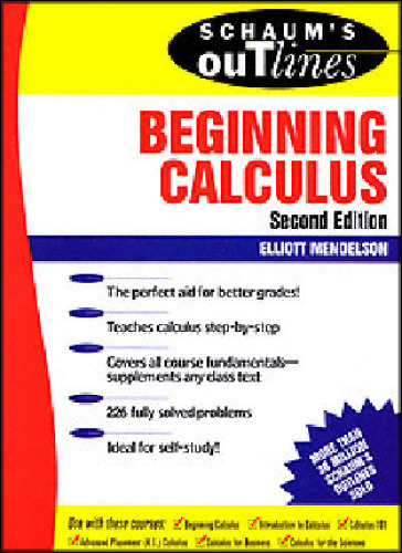 Schaum's outline of beginning calculus