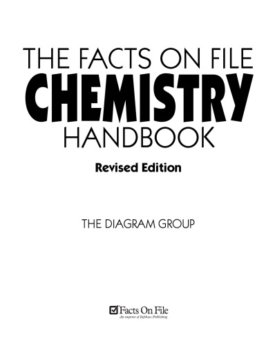 The Facts on File chemistry handbook
