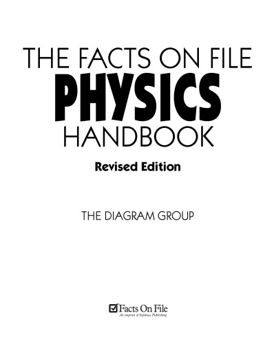 The Facts on File physics handbook