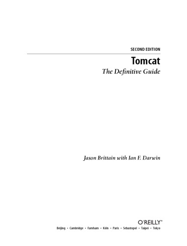 Tomcat : the definitive guide