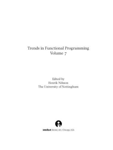 Trends in Functional Programming
