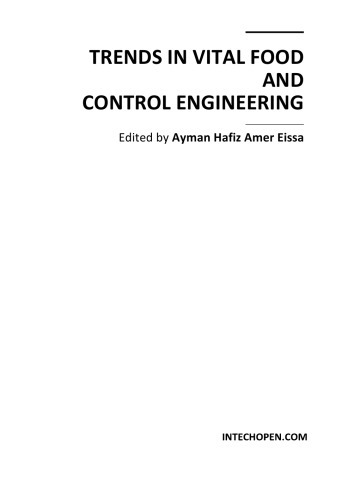 Trends in vital food and control engineering