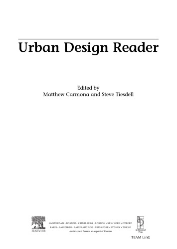 Urban design reader