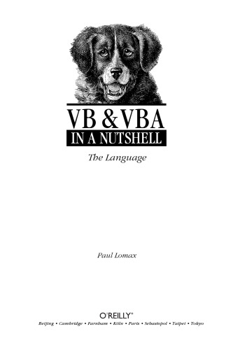 VB & VBA in a nutshell : the language
