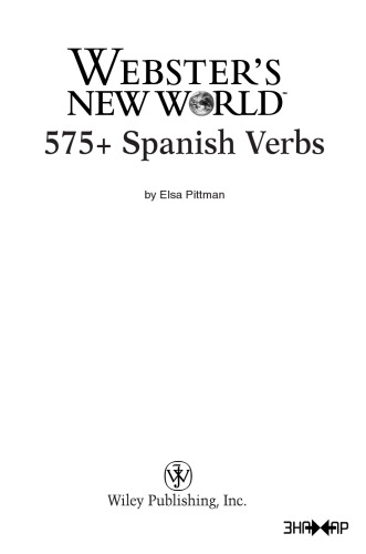 Webster's New World 575+ Spanish verbs