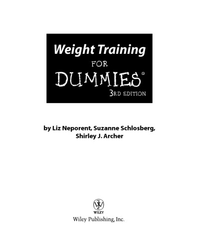 Weight training for dummies