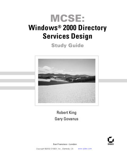 Windows 2000 directory services design