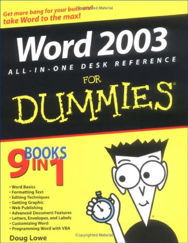 Word 2003 : all-in-one desk reference for dummies