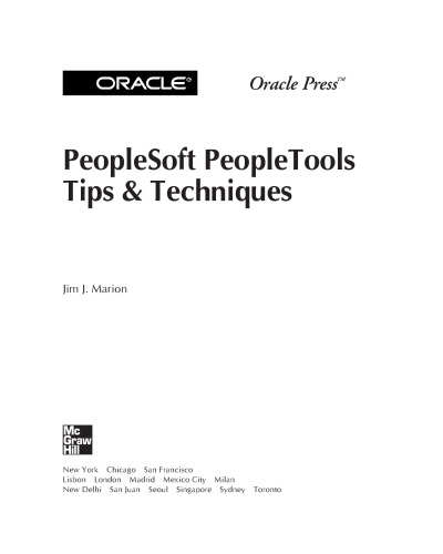 PeopleSoft PeopleTools tips & techniques