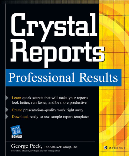 Crystal reports : professional reports