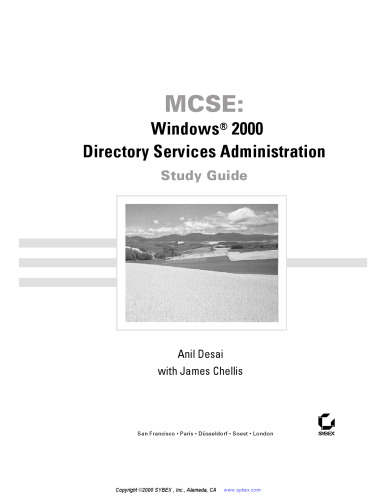 MCSE Windows 2000 Directory Services administration study guide