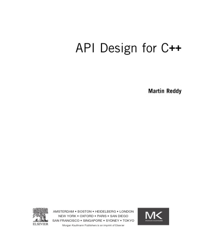 API design for C++