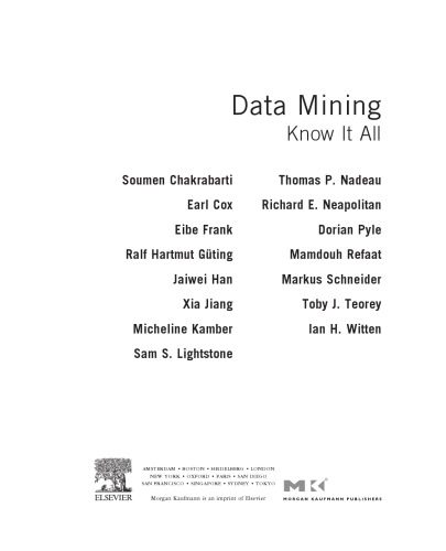 Data mining : know it all