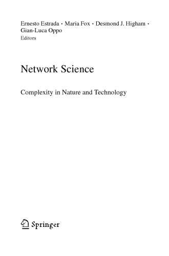 Network Science: Complexity in Nature and Technology