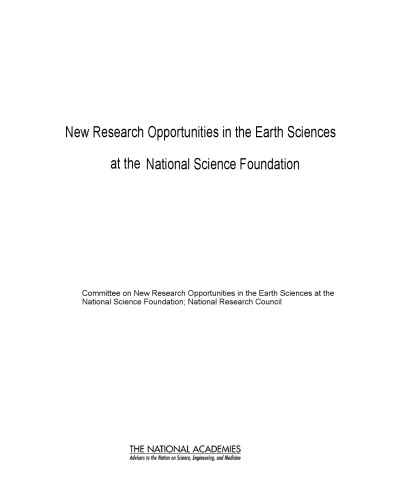 New research opportunities in the earth sciences