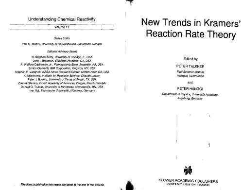 New trends in Kramers' reaction rate theory
