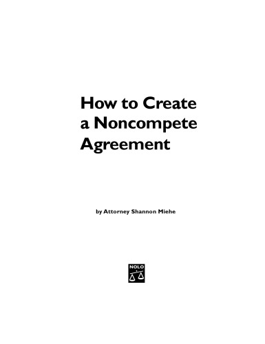 How to create a noncompete agreement