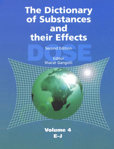 The Dictionary of Substances and Their Effects [Vol 4 of 7]