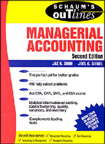 Schaum's Outline of Theory and Problems of Managerial Accounting
