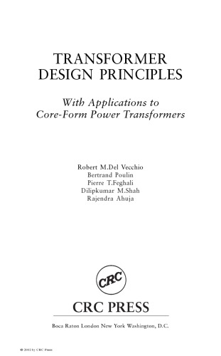Transformer Design Prins - W. Appln to Core-Form Pwr Transformers