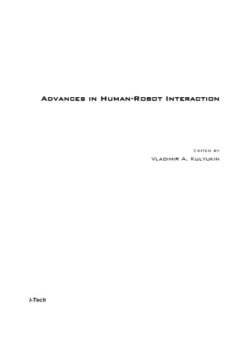 Advances in Human-Robot Interaction