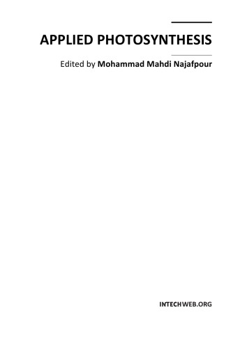 Applied Photosynthesis