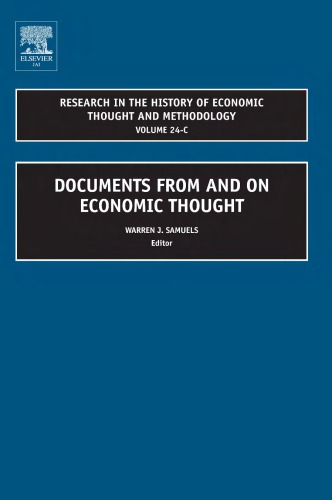 Documents From and On Economic Thought