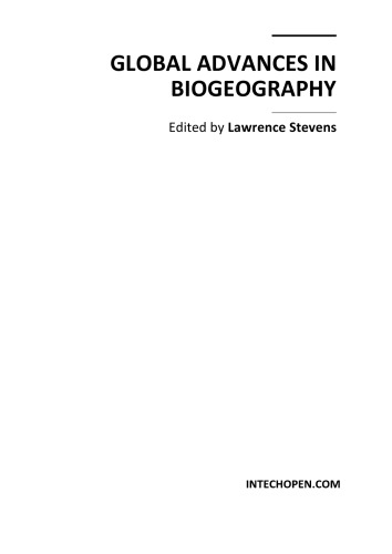 Global Advances in Biogeography