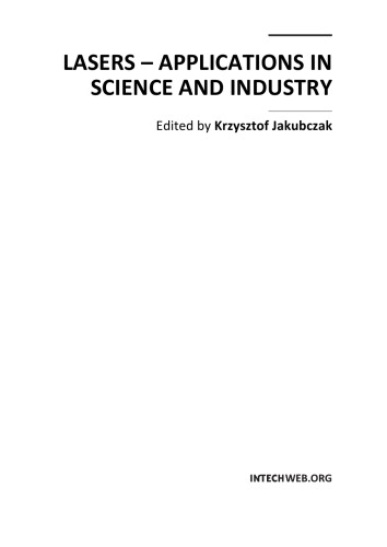Lasers - Applns. in Science and Industry