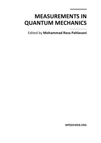 Measurements in Quantum Mechanics