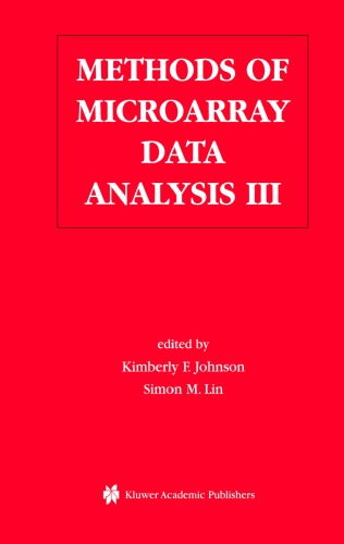 Methods of Microarray Data Analysis III [bioinformatics]