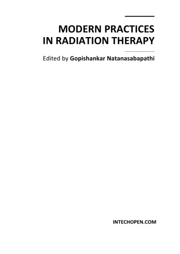 Modern Practices in Radiation Therapy