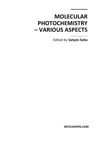 Molecular Photochemistry - Various Aspects