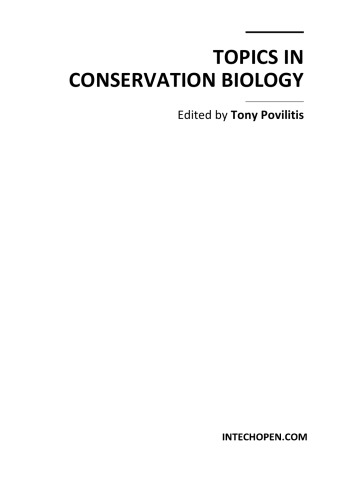 Topics in Conservation Biology