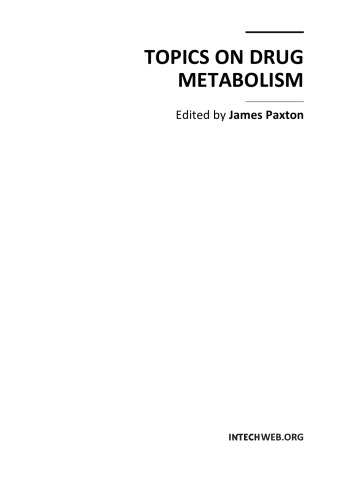 Topics on Drug Metabolism