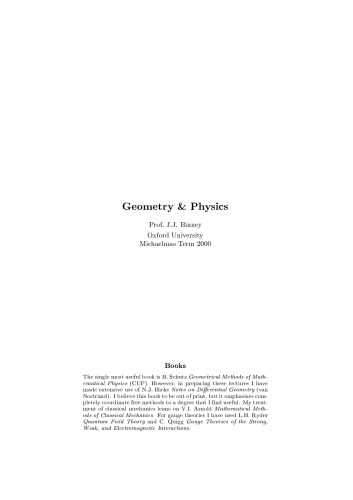 Geometry and physics