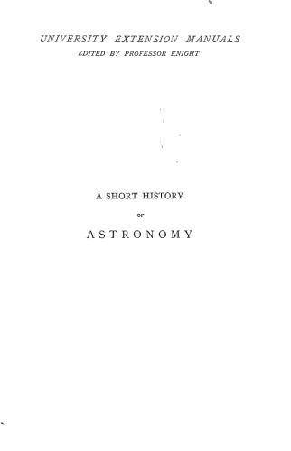 A Short History of Astronomy