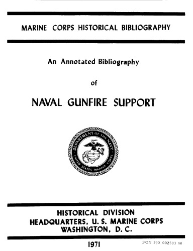 An annotated bibliography of naval gunfire support