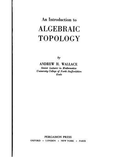 An introduction to algebraic topology