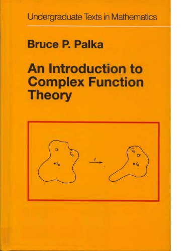 An introduction to complex function theory