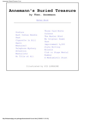 Annemann's buried treasures