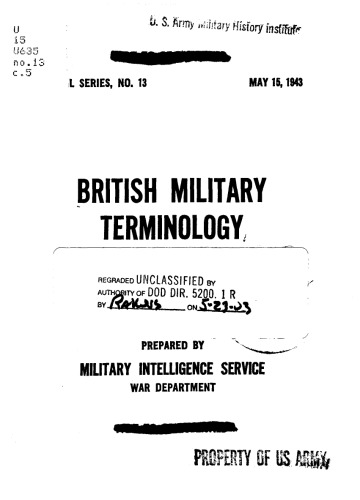 British military terminology