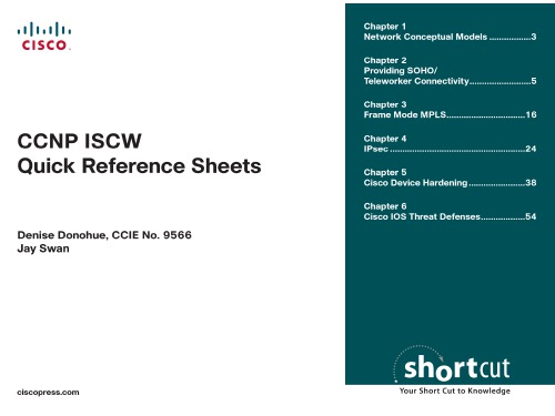 CCNP ISCW quick reference sheets