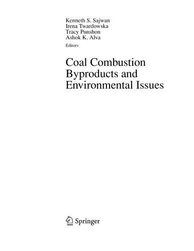 Coal combustion byproducts and environmental issues