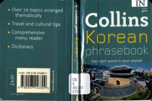 Collins Korean phrasebook