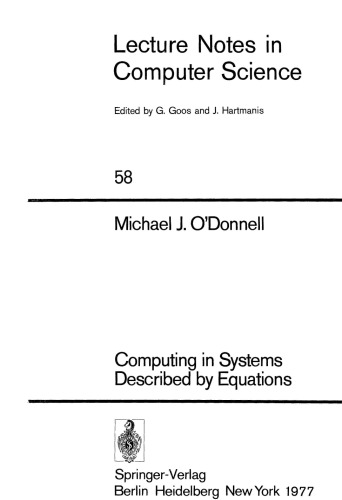 Computing in systems described by equations