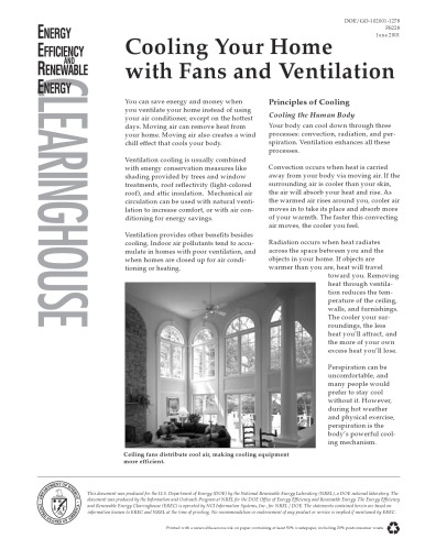 Cooling your home with fans and ventilation