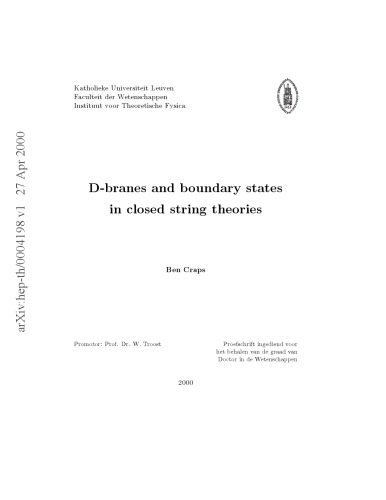 D-branes and boundary states in closed string theories