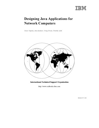 Designing Java applications for network computers