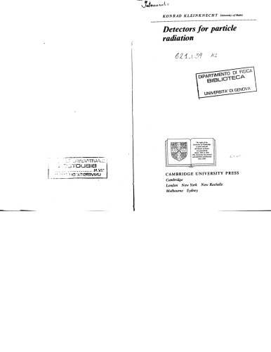 Detectors for particle radiation